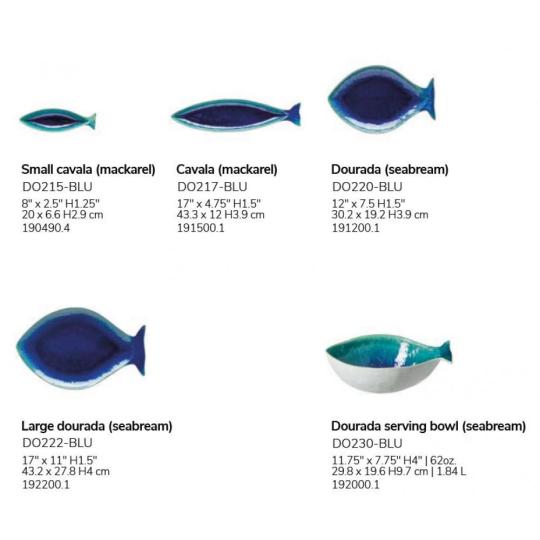 casalfina dori balaton elegantna leskla tyrkysova tmavo modra slavnostna mediteranska tyrkysova country klasicka elegantna rybia jedalenska sada svadobny dar keramicka porcelanova tanier.jpg